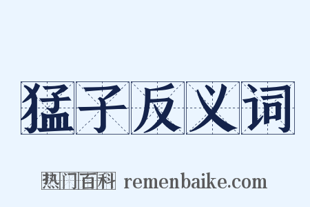 猛子反义词是什么意思的图片